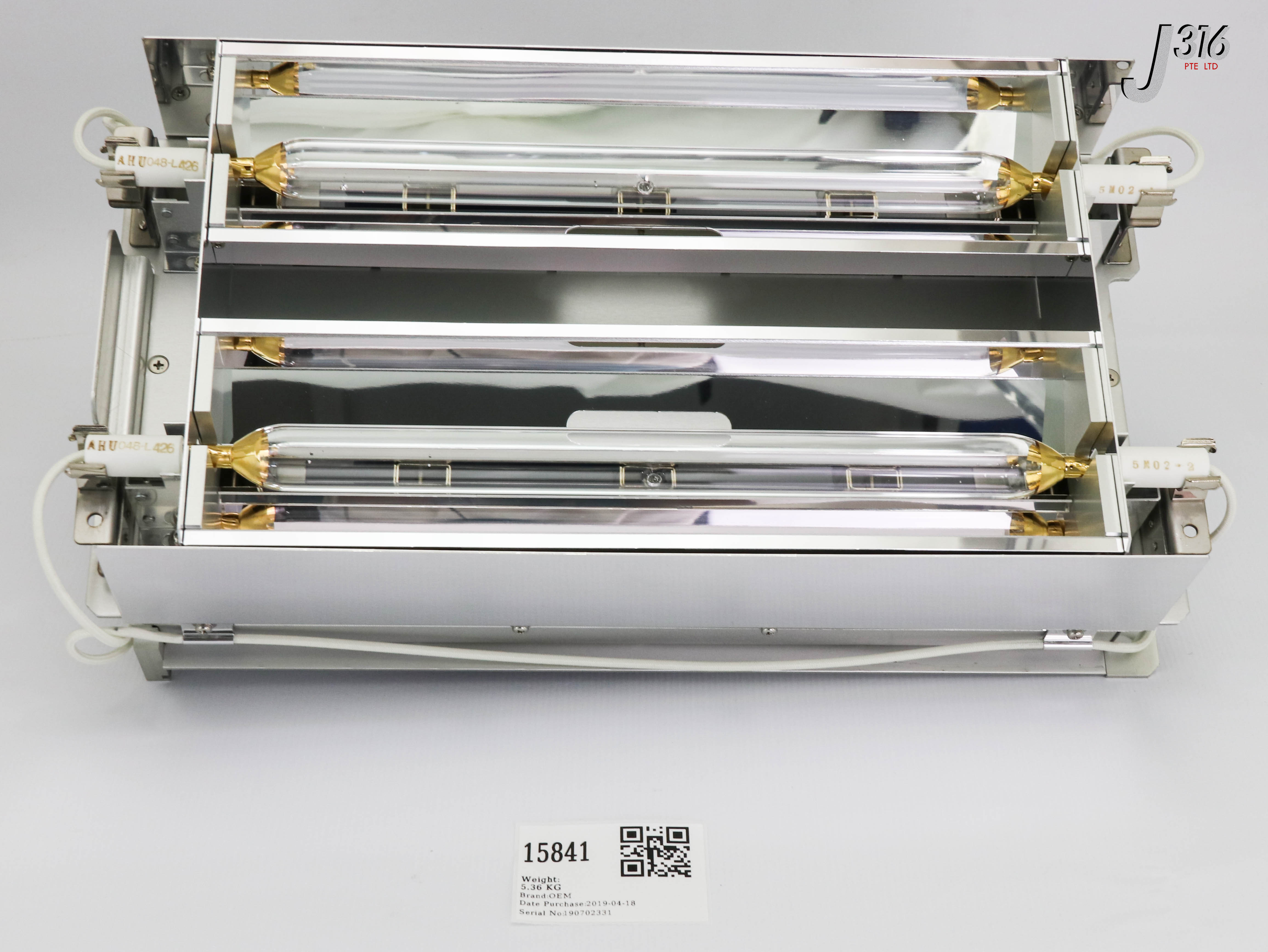 15841 OEM ULTRAVIOLET PHOTO-RESIST HARDENING SYSTEM LAMP UNIT (NEW